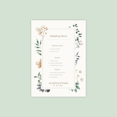 Wedding Menu 