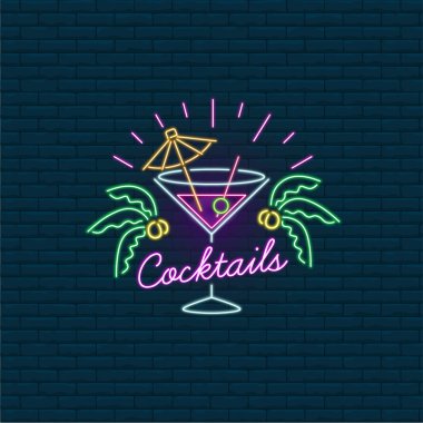 Birthday Cocktail Party Neon Sign