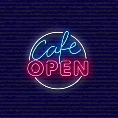 Cafe Open Neon Signs