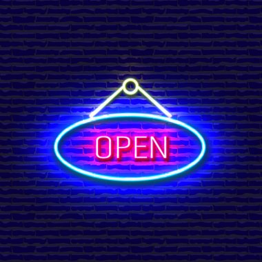 Circle Open Neon Signs