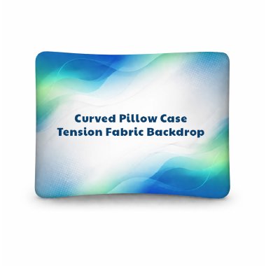 Curved Pillow Case Tension Fabric Backdrop