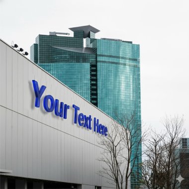 Halo Lit Brass Letters