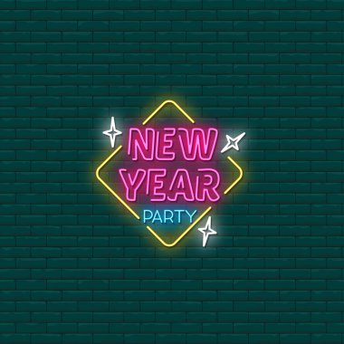 New Year Party Neon Signs