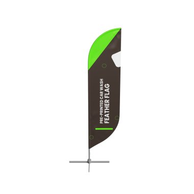 Pre-Printed Car Wash Feather Flag
