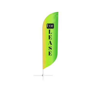 Pre-Printed For Lease Feather Flag