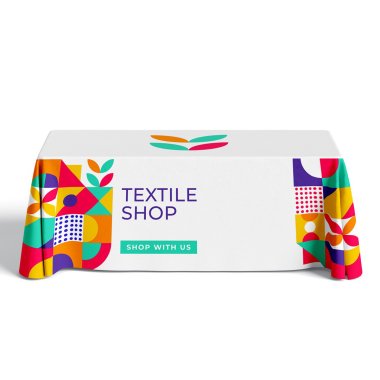 Premium Full Color Table Covers & Throws - 4 Sided