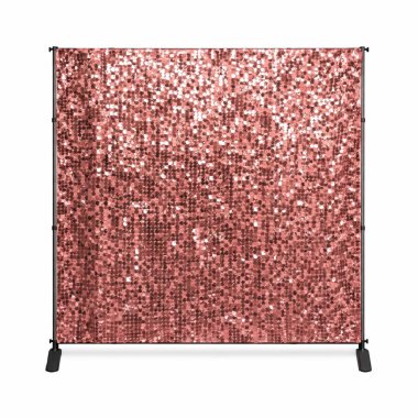 Rose Gold Sequin Shimmer Wall Backdrop Panel 